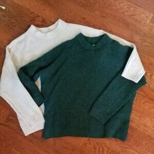 AE pair of cropped sweaters, size M